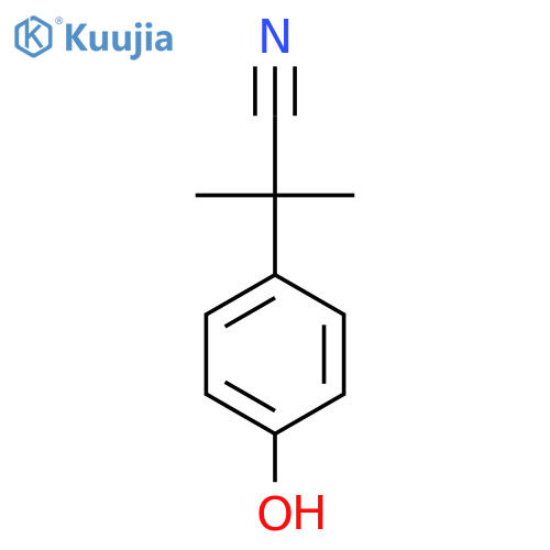 2-(4-Hydroxyphenyl)-2-methylpropanenitrile structure