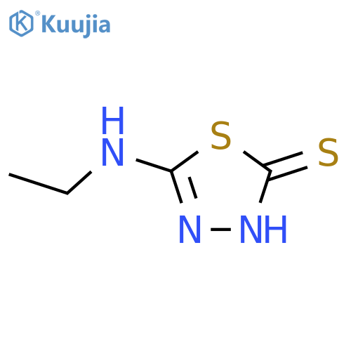 5-(ethylamino)-1,3,4-thiadiazole-2-thiol structure