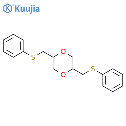 1,4-DIOXANE, 2,5-BIS[(PHENYLTHIO)METHYL]- structure