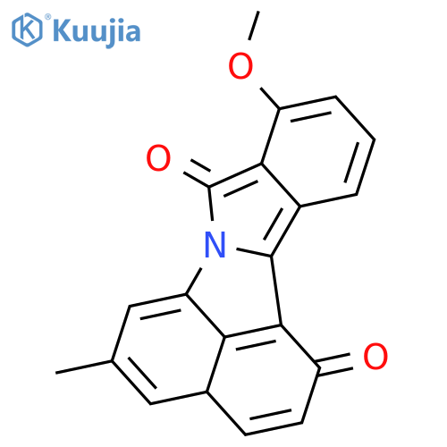 BENZ[CD]ISOINDOLO[2,1-A]INDOLE-1,8-DIONE, 9-METHOXY-5-METHYL- structure