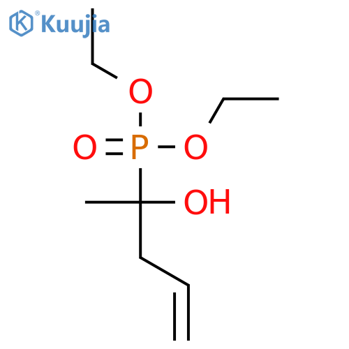 PHOSPHONIC ACID, (1-HYDROXY-1-METHYL-3-BUTENYL)-, DIETHYL ESTER structure