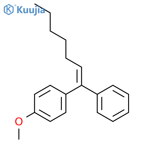 BENZENE, 1-METHOXY-4-[(1Z)-1-PHENYL-1-HEPTENYL]- structure