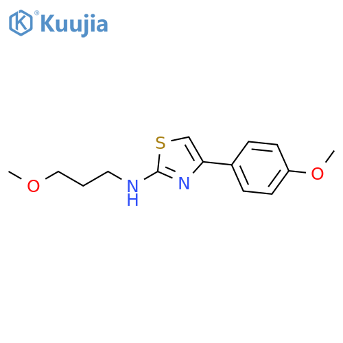 2-Thiazolamine, 4-(4-methoxyphenyl)-N-(3-methoxypropyl)- structure