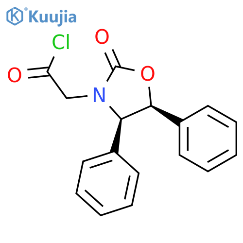 3-OXAZOLIDINEACETYL CHLORIDE, 2-OXO-4,5-DIPHENYL-, (4R,5S)- structure