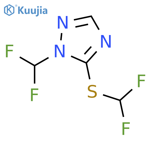 1H-1,2,4-TRIAZOLE, 1-(DIFLUOROMETHYL)-5-[(DIFLUOROMETHYL)THIO]- structure
