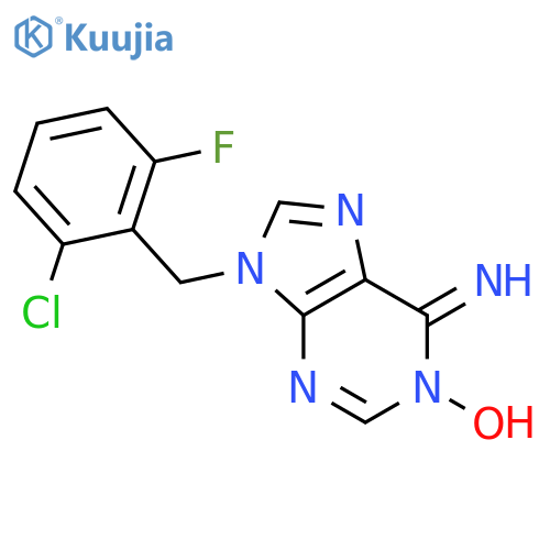 9H-Purin-6-amine,9-[(2-chloro-6-fluorophenyl)methyl]-, 1-oxide structure