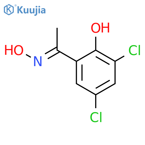 Ethanone, 1-(3,5-dichloro-2-hydroxyphenyl)-, oxime structure