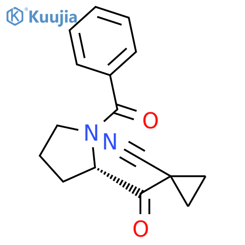PYRROLIDINE, 1-BENZOYL-2-[(1-CYANOCYCLOPROPYL)CARBONYL]-, (2S)- structure