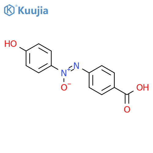 BENZOIC ACID, 4-[(4-HYDROXYPHENYL)-ONN-AZOXY]- structure
