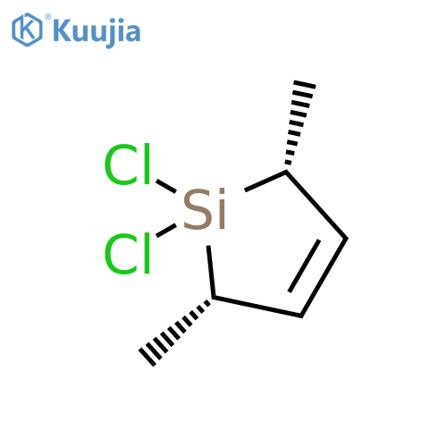 Silacyclopent-3-ene, 1,1-dichloro-2,5-dimethyl-, (2R,5S)-rel- structure