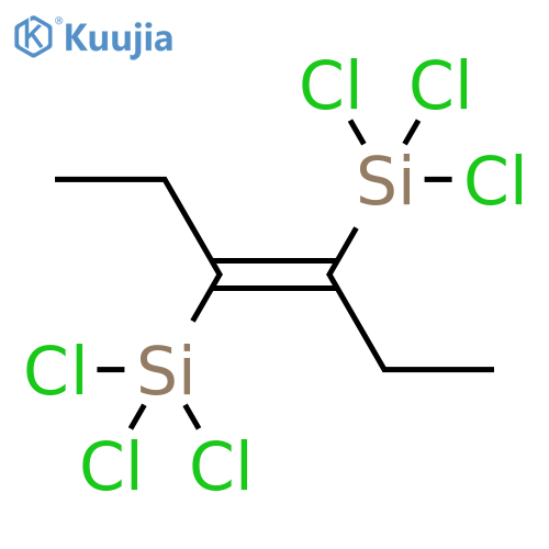 SILANE, [(1Z)-1,2-DIETHYL-1,2-ETHENEDIYL]BIS[TRICHLORO- structure