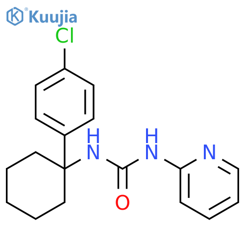 UREA, N-[1-(4-CHLOROPHENYL)CYCLOHEXYL]-N'-2-PYRIDINYL- structure