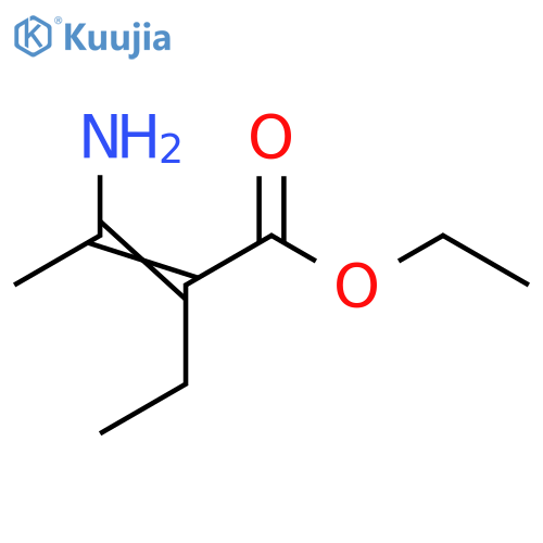 2-Butenoic  acid,  3-amino-2-ethyl-,  ethyl  ester structure