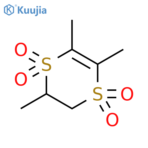 1,4-Dithiin, 2,3-dihydro-2,5,6-trimethyl-, 1,1,4,4-tetraoxide structure