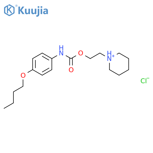 1-(2-{[(4-butoxyphenyl)carbamoyl]oxy}ethyl)piperidinium chloride structure