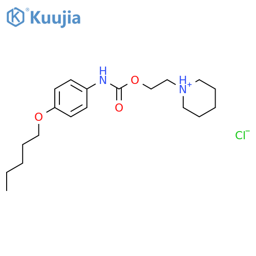 1-[2-({[4-(pentyloxy)phenyl]carbamoyl}oxy)ethyl]piperidinium chloride structure