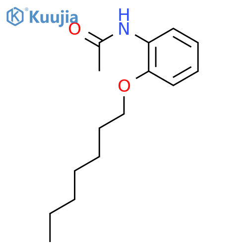 Acetamide, N-[2-(heptyloxy)phenyl]- structure
