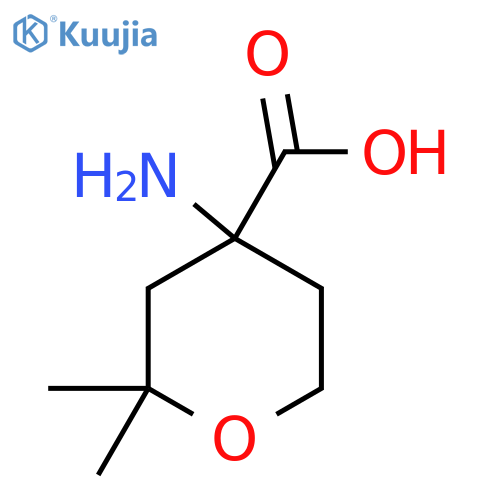 4-Amino-2,2-dimethyloxane-4-carboxylic acid structure