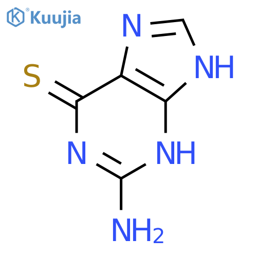 Thioguanine hydrate structure