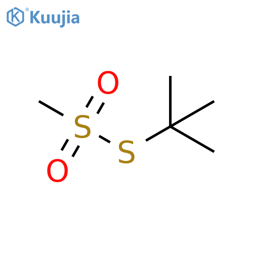 Methanesulfonothioic acid, S-(1,1-dimethylethyl) ester structure