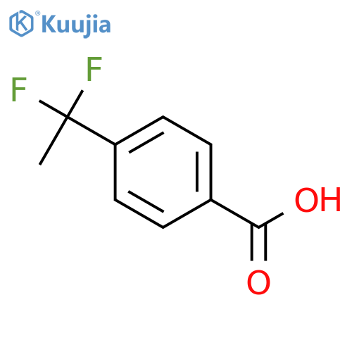 4-(1,1-difluoroethyl)benzoic acid structure