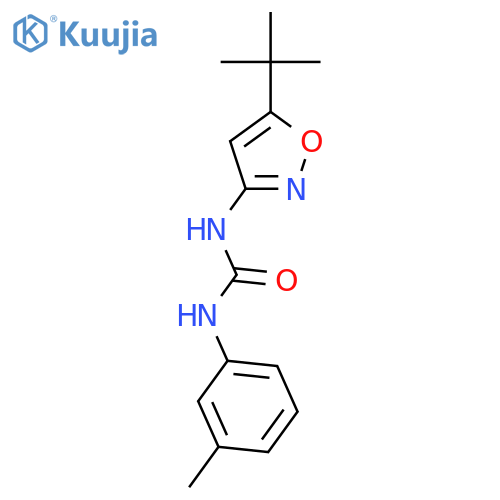 Urea, N-[5-(1,1-dimethylethyl)-3-isoxazolyl]-N'-(3-methylphenyl)- structure