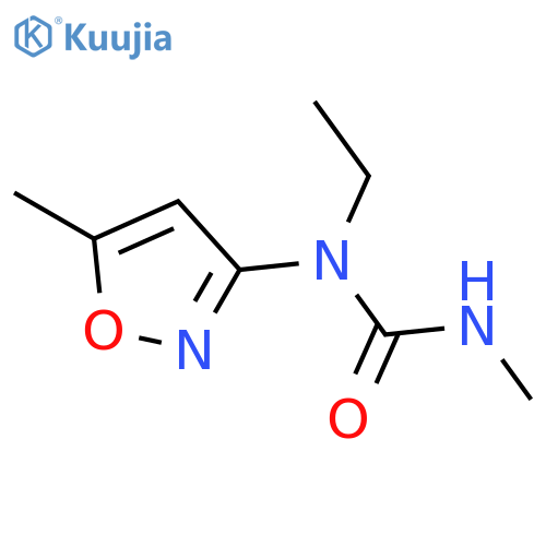 Urea, N-ethyl-N'-methyl-N-(5-methyl-3-isoxazolyl)- structure