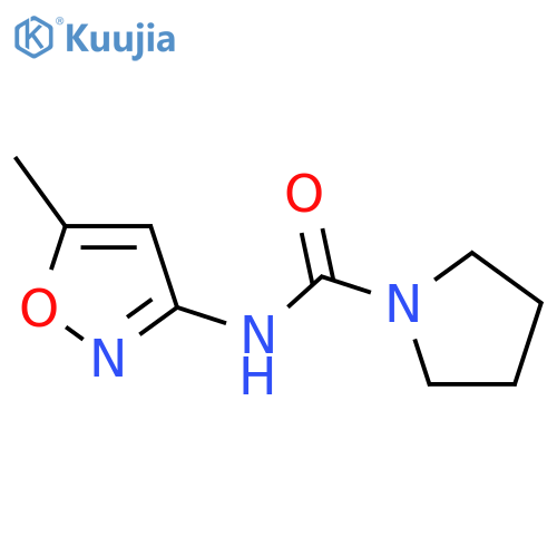 1-Pyrrolidinecarboxamide, N-(5-methyl-3-isoxazolyl)- structure