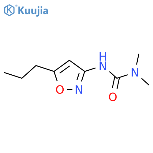 Urea, N,N-dimethyl-N'-(5-propyl-3-isoxazolyl)- structure