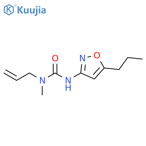 Urea, N-methyl-N-2-propenyl-N'-(5-propyl-3-isoxazolyl)- structure