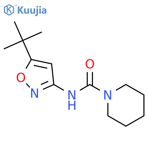 1-Piperidinecarboxamide, N-[5-(1,1-dimethylethyl)-3-isoxazolyl]- structure