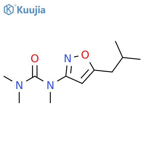 Urea, trimethyl[5-(2-methylpropyl)-3-isoxazolyl]- structure