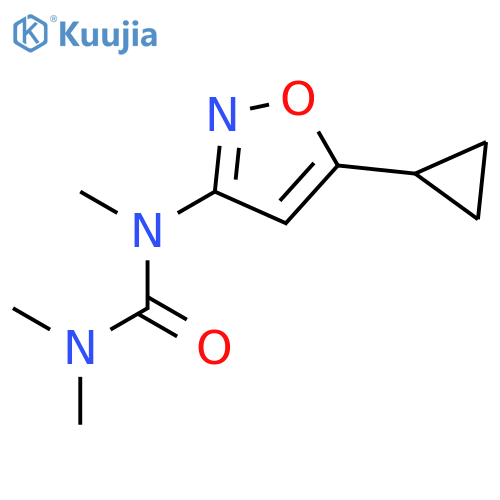 Urea, (5-cyclopropyl-3-isoxazolyl)trimethyl- structure