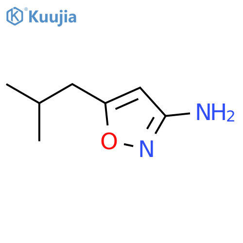 5-(2-methylpropyl)-1,2-oxazol-3-amine structure