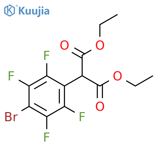 PROPANEDIOIC ACID, (4-BROMO-2,3,5,6-TETRAFLUOROPHENYL)-, DIETHYL ESTER structure