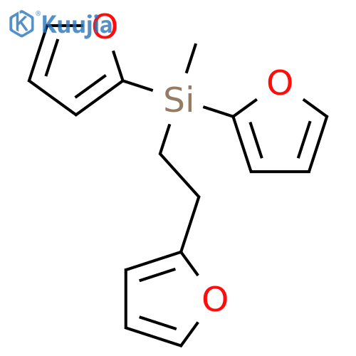 Silane, di-2-furanyl[2-(2-furanyl)ethyl]methyl- structure