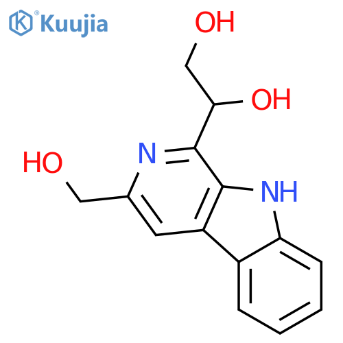 1,2-Ethanediol,1-[3-(hydroxymethyl)-9H-pyrido[3,4-b]indol-1-yl]-, (1R)- structure
