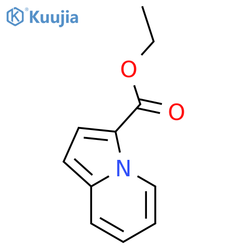 3-Indolizinecarboxylic acid ethyl ester structure