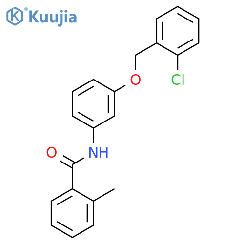 BENZAMIDE, N-[3-[(2-CHLOROPHENYL)METHOXY]PHENYL]-2-METHYL- structure