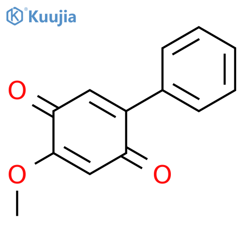 2,5-CYCLOHEXADIENE-1,4-DIONE, 2-METHOXY-5-PHENYL- structure