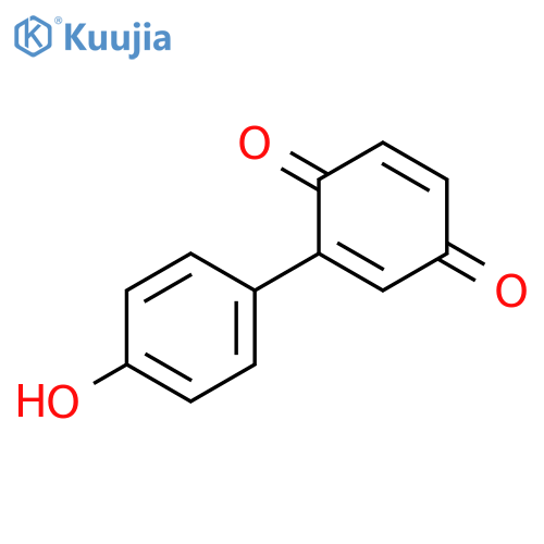 2,5-Cyclohexadiene-1,4-dione, 2-(4-hydroxyphenyl)- structure