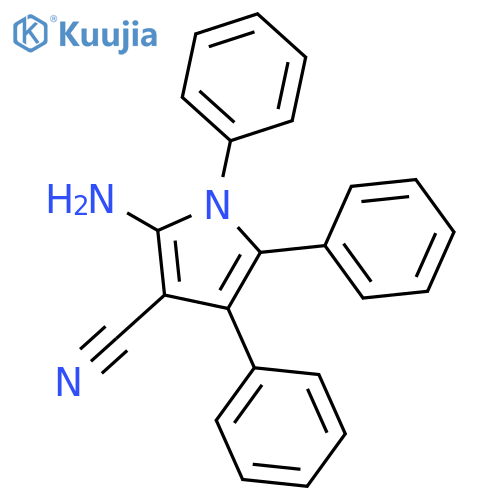 1H-Pyrrole-3-carbonitrile,2-amino-1,4,5-triphenyl- structure