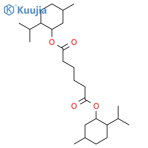 Hexanedioic acid, bis[5-methyl-2-(1-methylethyl)cyclohexyl] ester structure