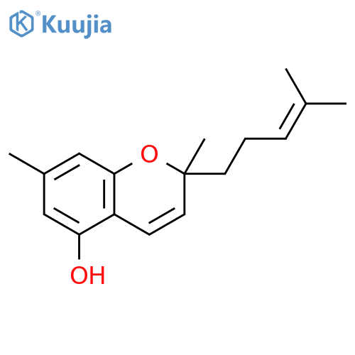 5-hydroxy-2,7-dimethyl-2-(4-methyl-3-pentenyl)-2H-1-benzopyran structure
