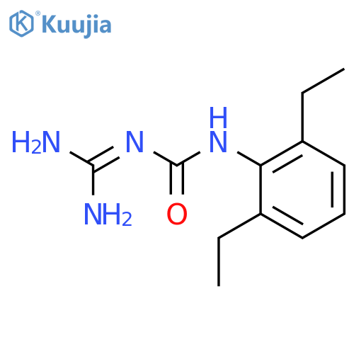 1-(diaminomethylidene)-3-(2,6-diethylphenyl)urea structure