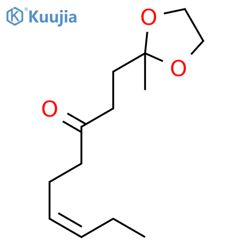 6-Nonen-3-one, 1-(2-methyl-1,3-dioxolan-2-yl)-, (Z)- structure