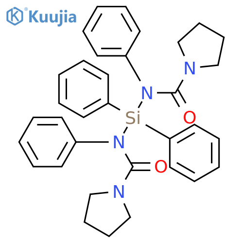 1-Pyrrolidinecarboxamide, N,N'-(diphenylsilylene)bis[N-phenyl- structure