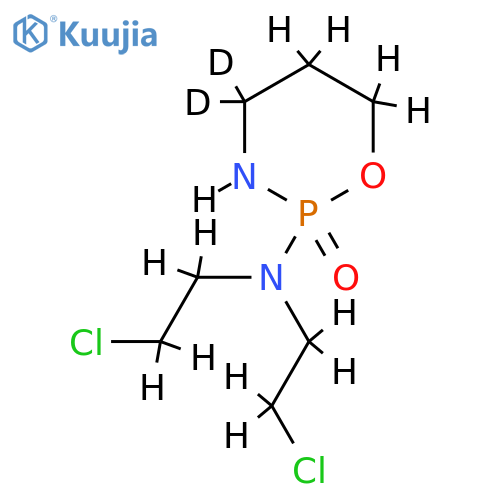 2H-1,3,2-Oxazaphosphorin-4-d-2-amine,N,N-bis(2-chloroethyl)tetrahydro-4-d-, 2-oxide structure