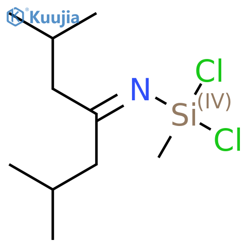 N-[Dichloro(methyl)silyl]-2,6-dimethylheptan-4-imine structure