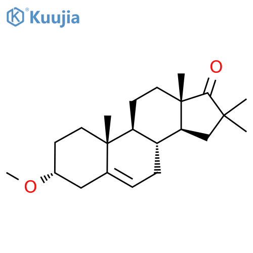 Androst-5-en-17-one, 3-methoxy-16,16-dimethyl-, (3alpha)- structure